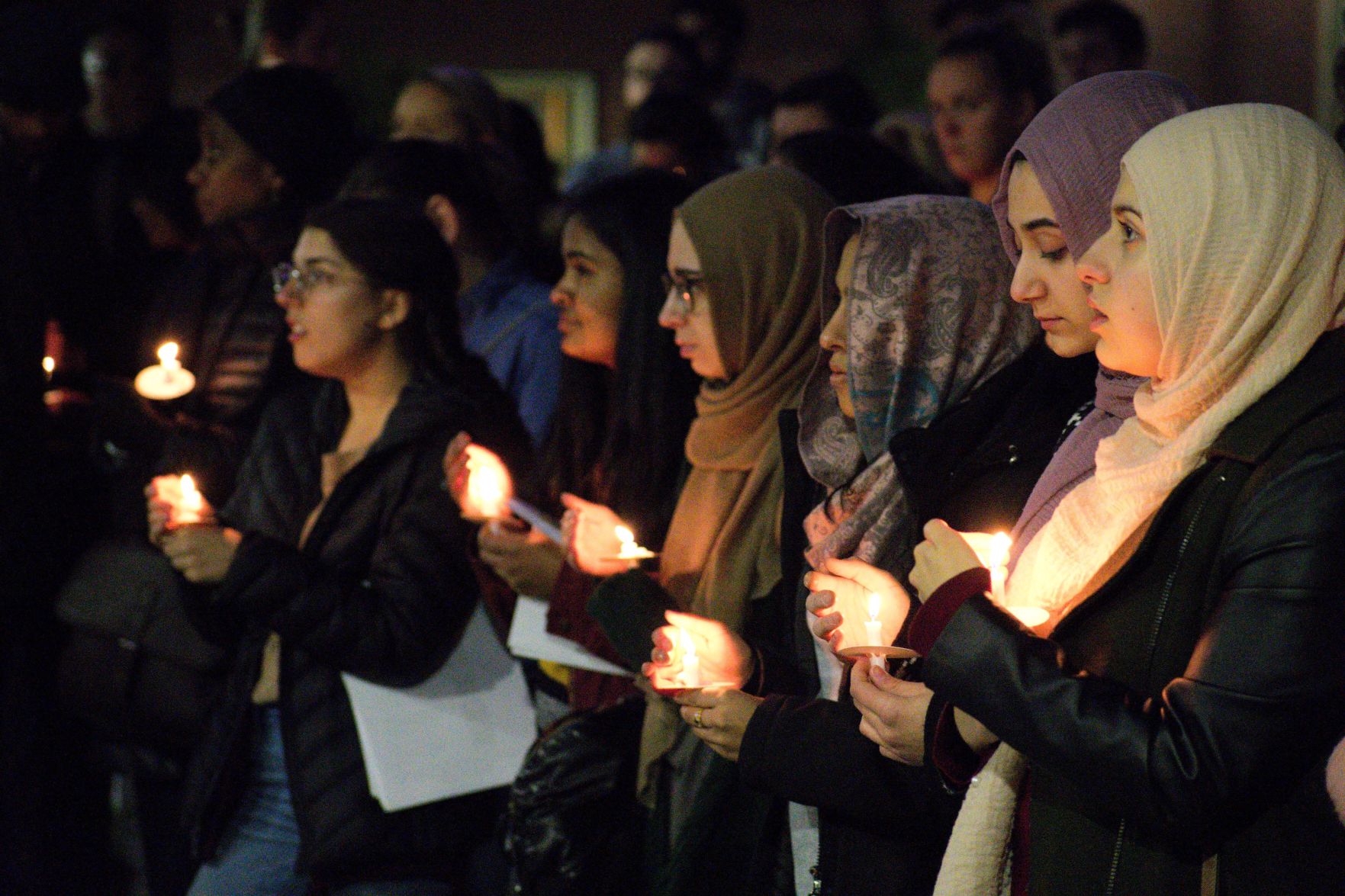 More than 100 WVU students, faculty and community members attended a candlelight vigil honoring the victims of the Christchurch tragedy this evening.